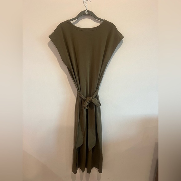 Modern Citizen Fei Tie-Front Organic Cotton Dress - Size L NEW WITH TAGS - Picture 6 of 7